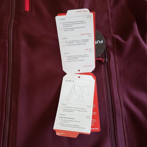 The North Face Men's Fuseform Dolomiti Full Zip Jacket Sequoia Red Fuse Size XL - Picture 14 of 16